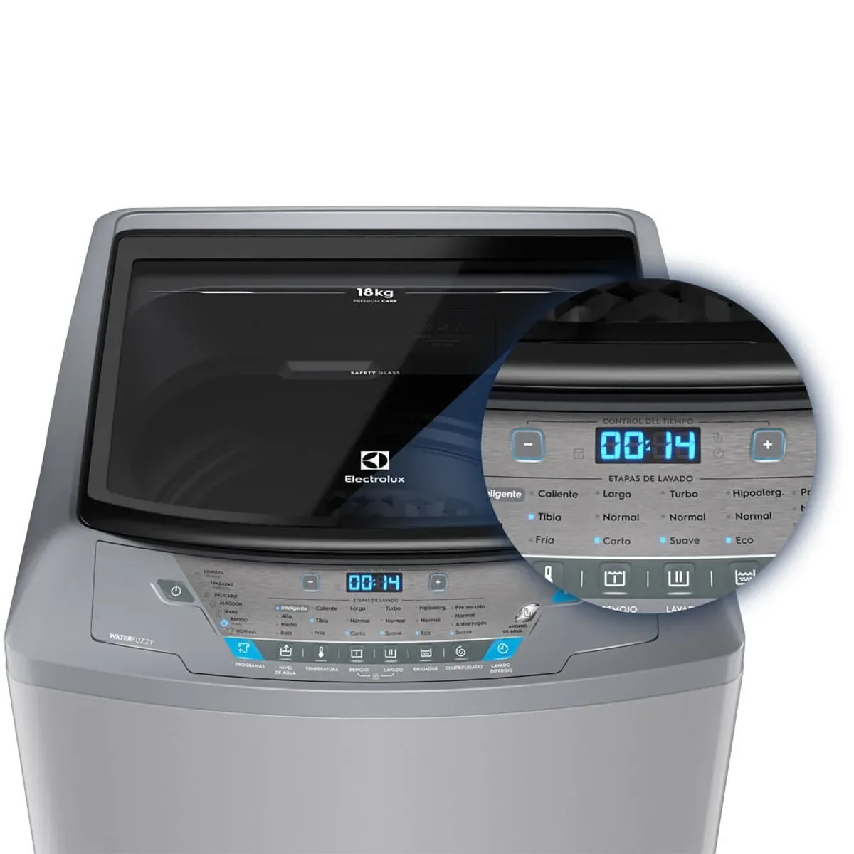 LAVADORA ELECTROLUX 18KG SILVER EWIX18F6ESG