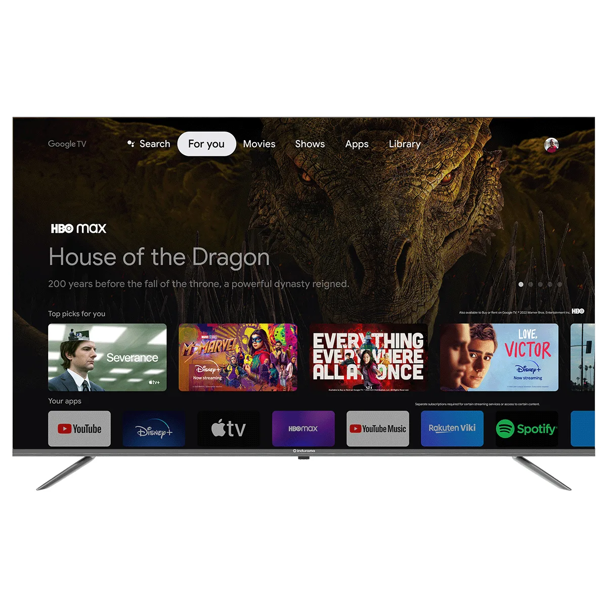 TELEVISOR 50’’ INDURAMA 50TIKGF2GUHD GOOGLE TV
