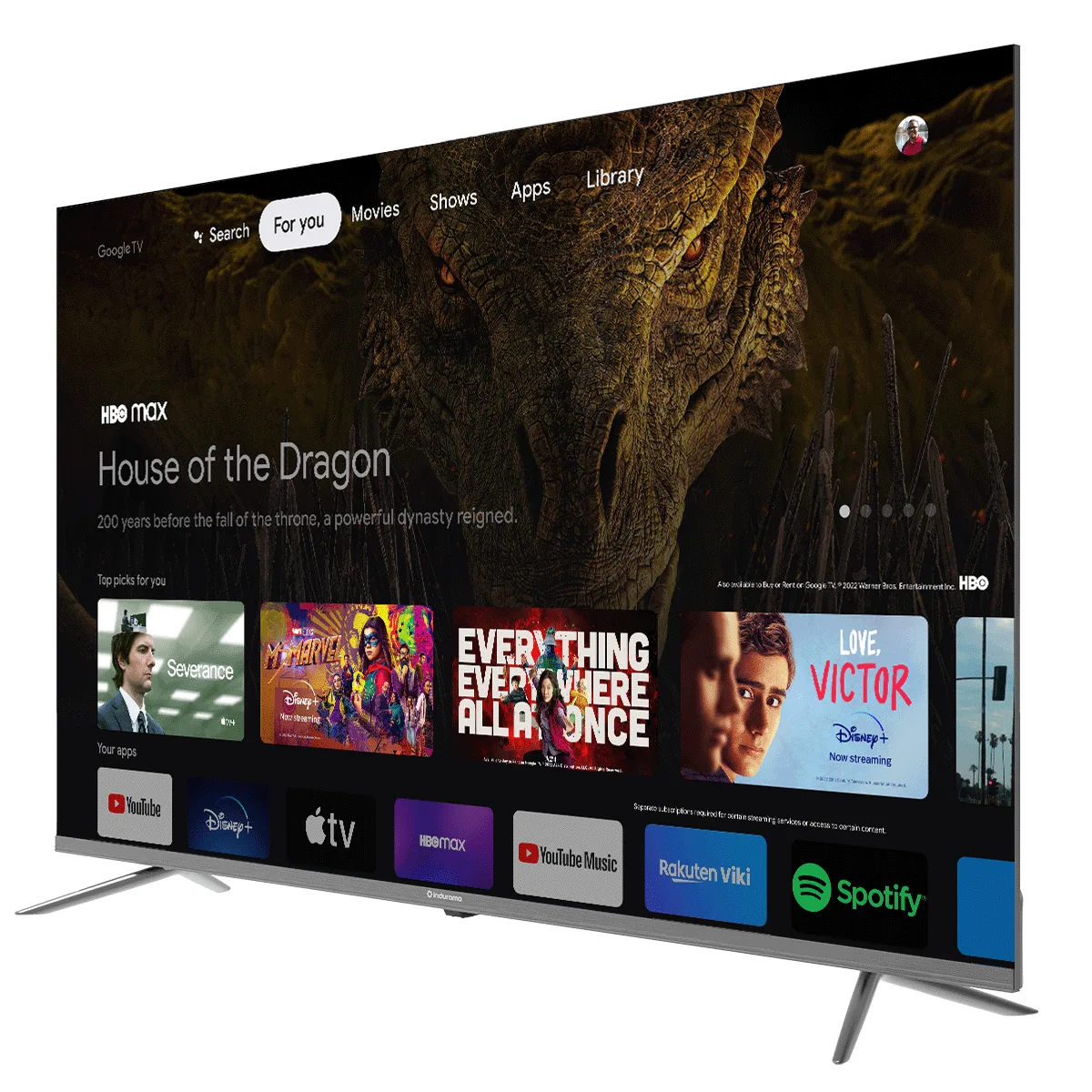 TELEVISOR 50’’ INDURAMA 50TIKGF2GUHD GOOGLE TV