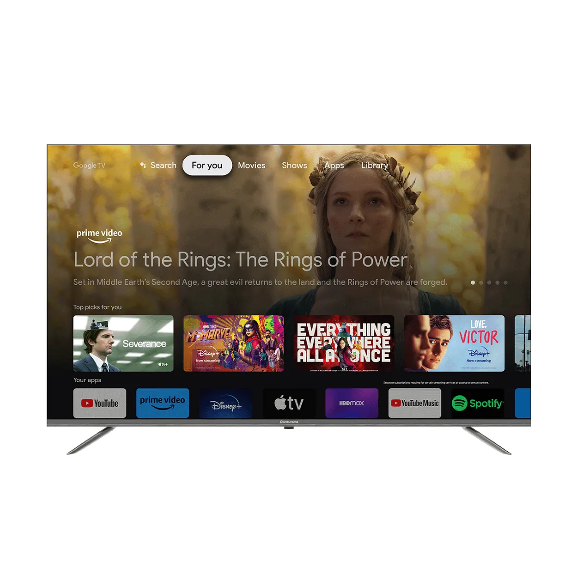 TELEVISOR INDURAMA 65" QLED GOOGLE TV | 65TIKGF2GQLED