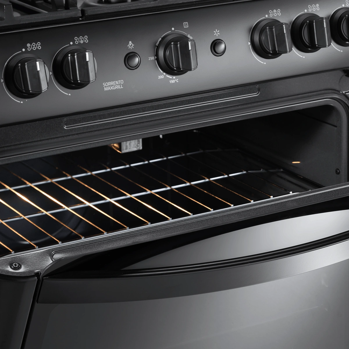 COCINA INDURAMA SORRENTO MAXIGRILL ZAFIRO NEGRA