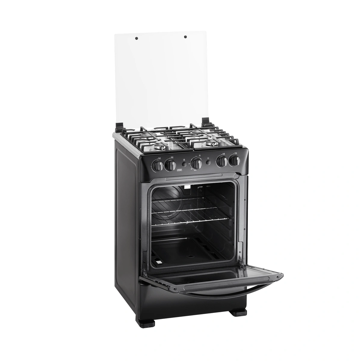 COCINA INDURAMA FERRARA MAXGRILL ZAFIRO 4 QUEMADORES 24" NEGRO