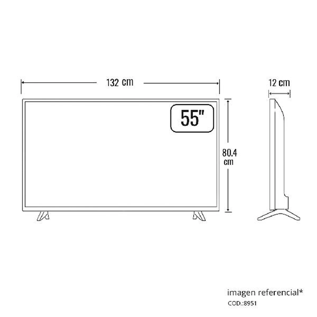 TELEVISOR INNOVA 55" IN TV LED 55GUHD MP GOOGLETV