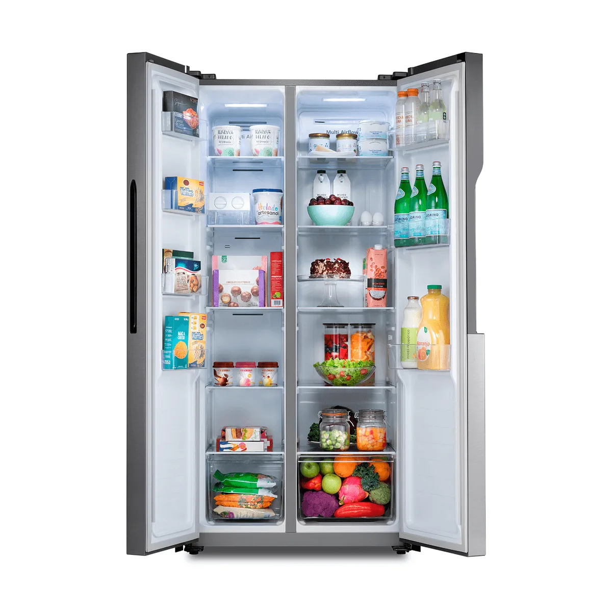 REFRIGERADORA SIDE BY SIDE 468 LITROS CROMA | RI-760 CR