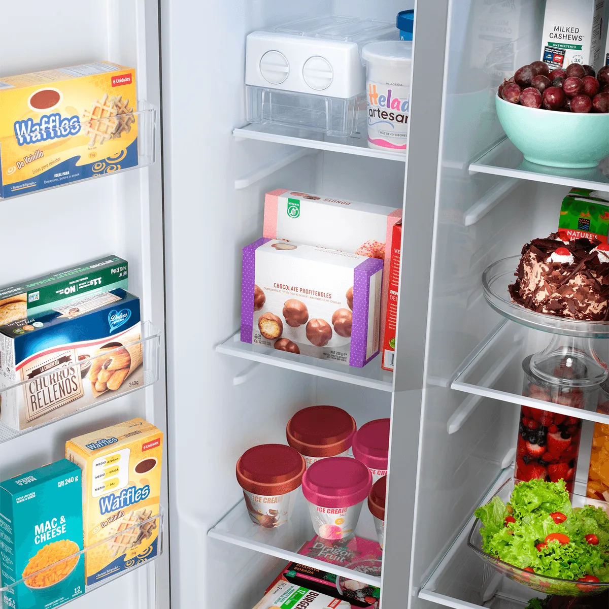 REFRIGERADORA SIDE BY SIDE 468 LITROS CROMA | RI-760 CR