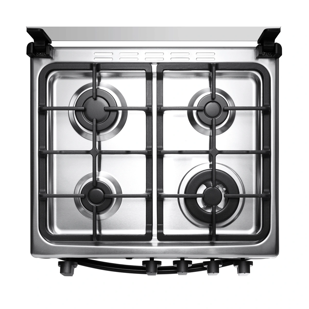 COCINA INDURAMA MERIDA BLACK QUARZO NEGRA 4 QUEMADORES 24"