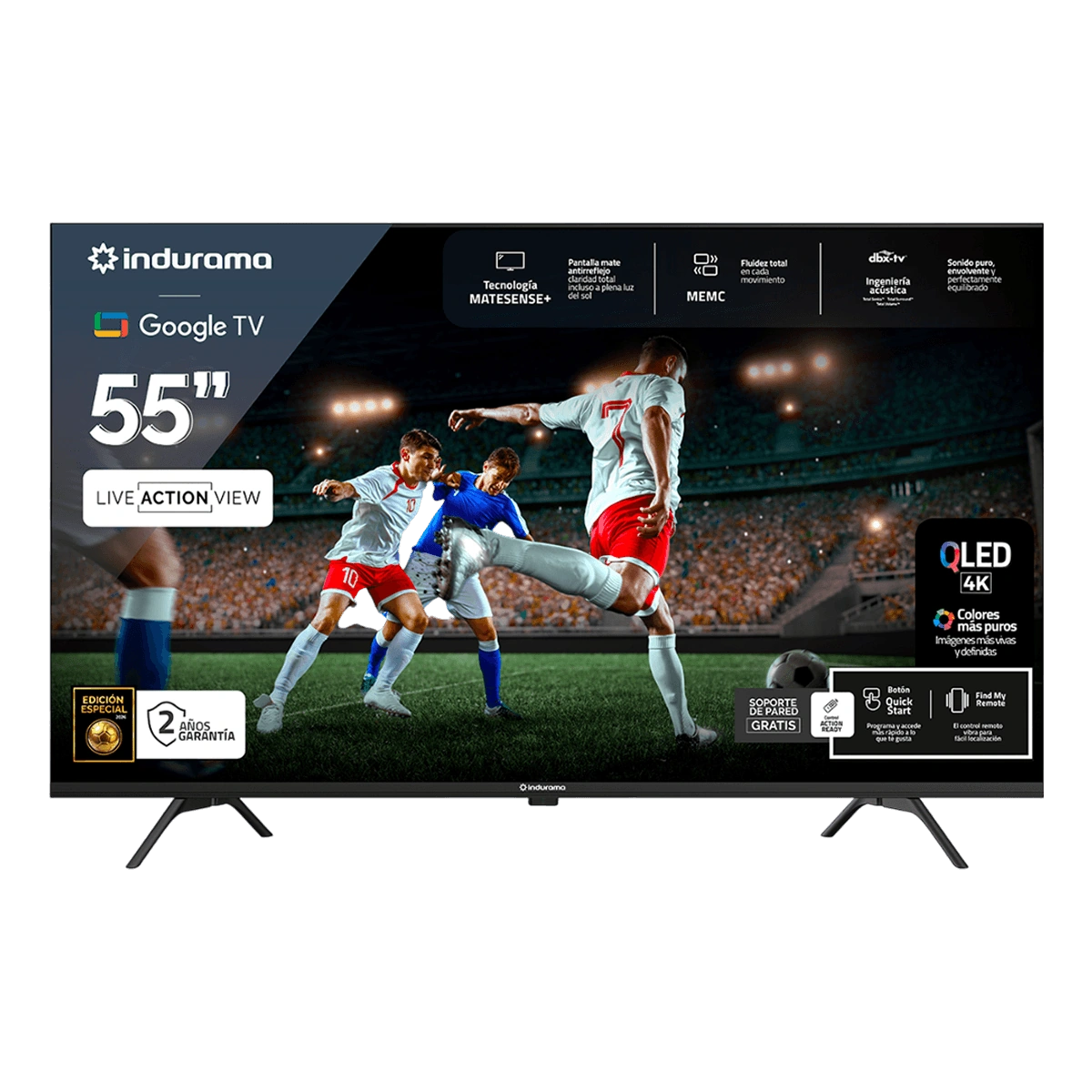 TELEVISOR 55” INDURAMA 55TISG4FQLED